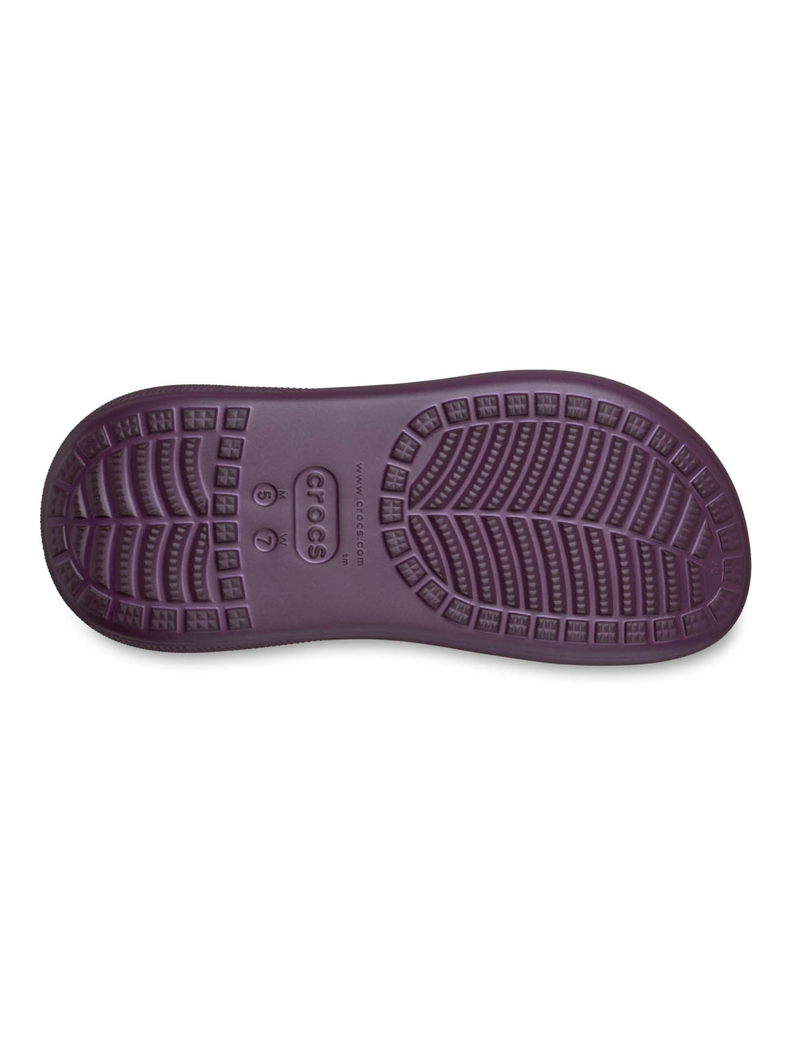 Zueco Plataforma Unisex Crush Clog Morado Uva Crocs