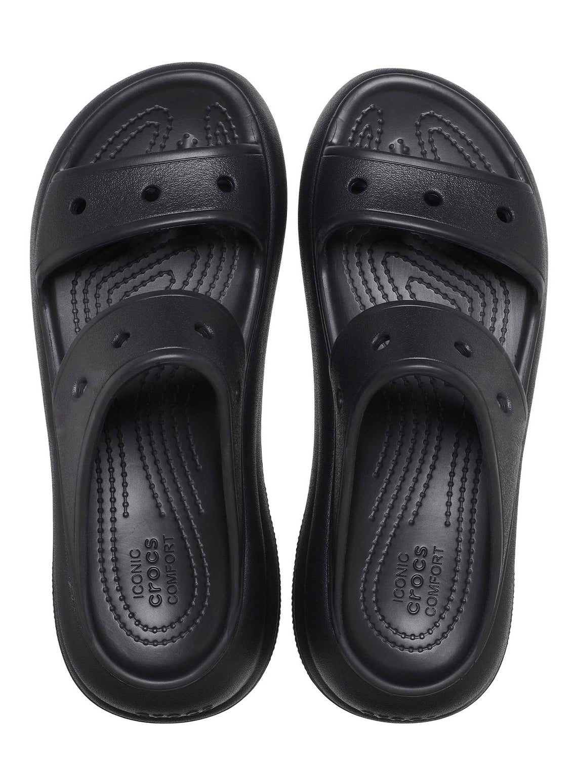 Sandalia Plataforma Unisex Crush Negro Crocs