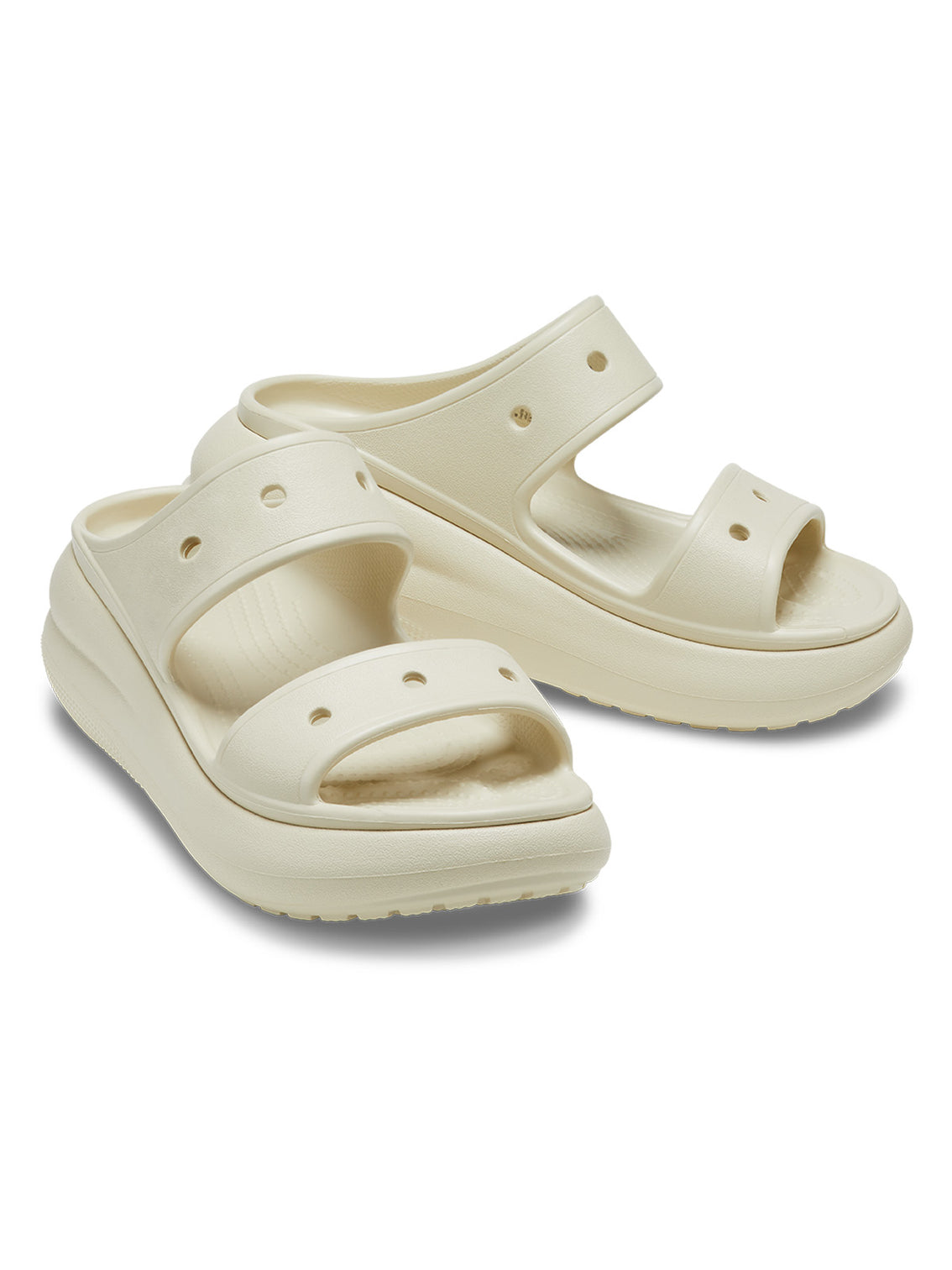 Sandalia Plataforma Unisex Crush Beige Crocs