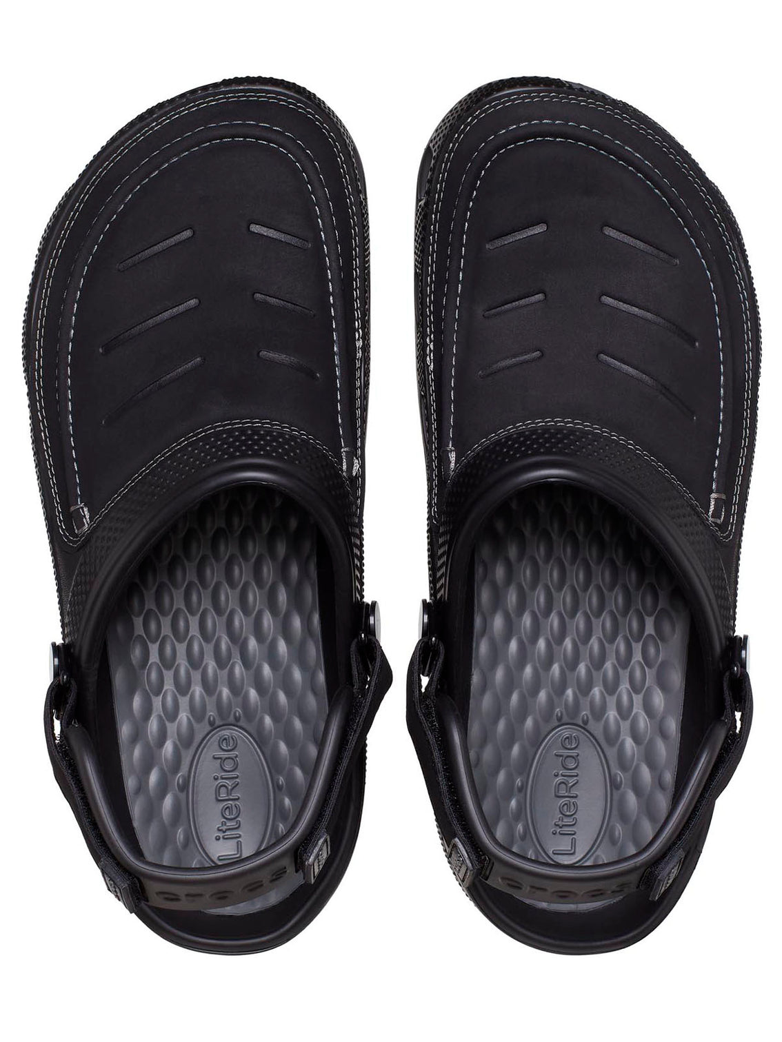 Zueco Hombre Yukon Vista LiteRide Clog Negro Crocs