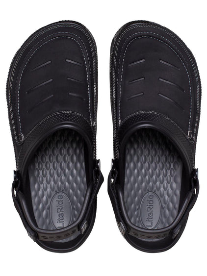 Zueco Hombre Yukon Vista LiteRide Clog Negro Crocs
