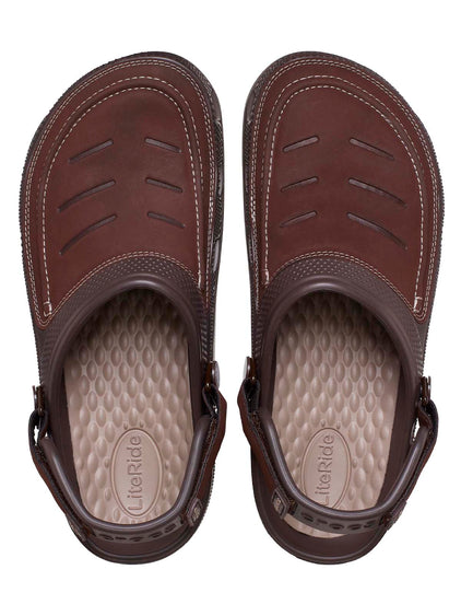 Zueco Hombre Yukon Vista LiteRide Clog Café Crocs