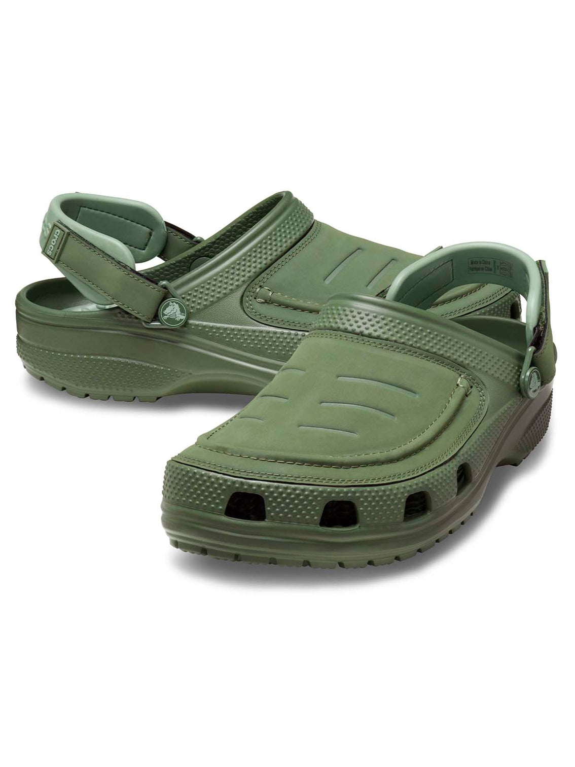 Zueco Hombre Yukon Vista LiteRide Clog Verde Crocs