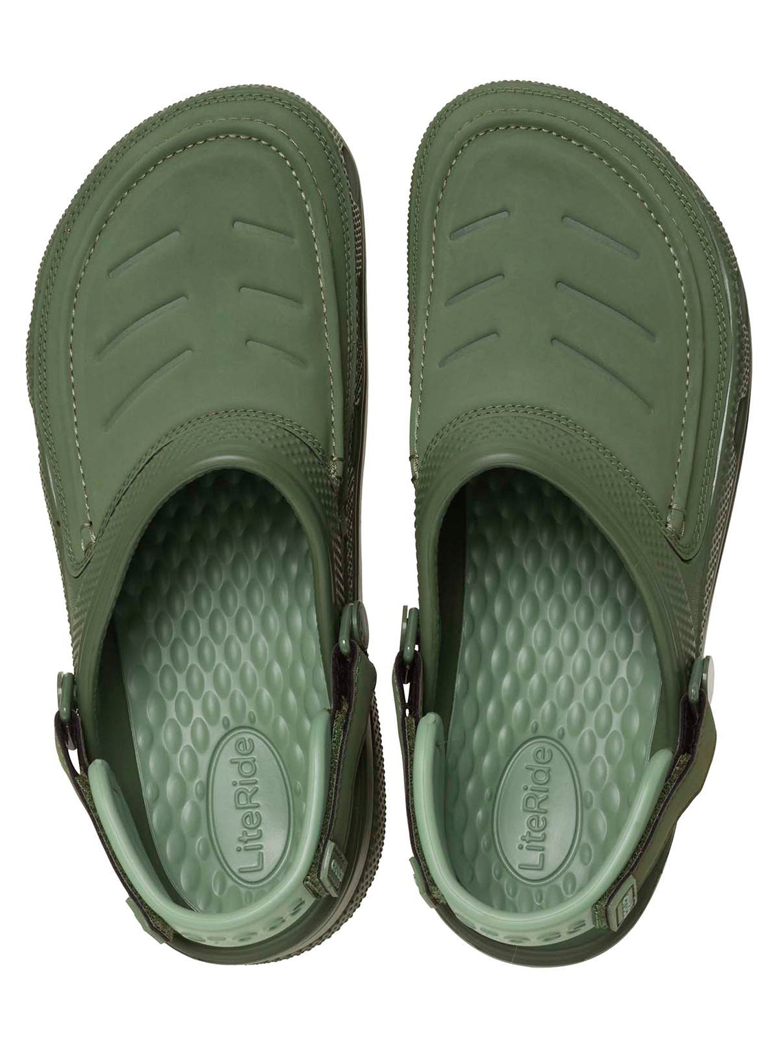 Zueco Hombre Yukon Vista LiteRide Clog Verde Crocs