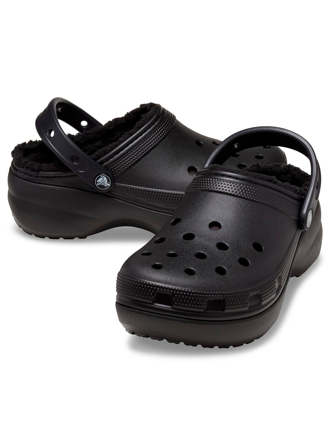 Zueco Plataforma Mujer Classic Lined Negro Crocs