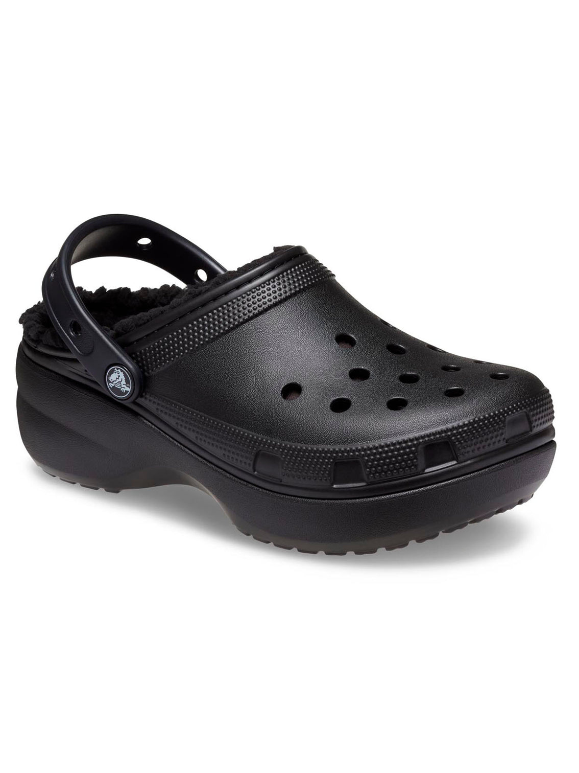 Zueco Plataforma Mujer Classic Lined Negro Crocs