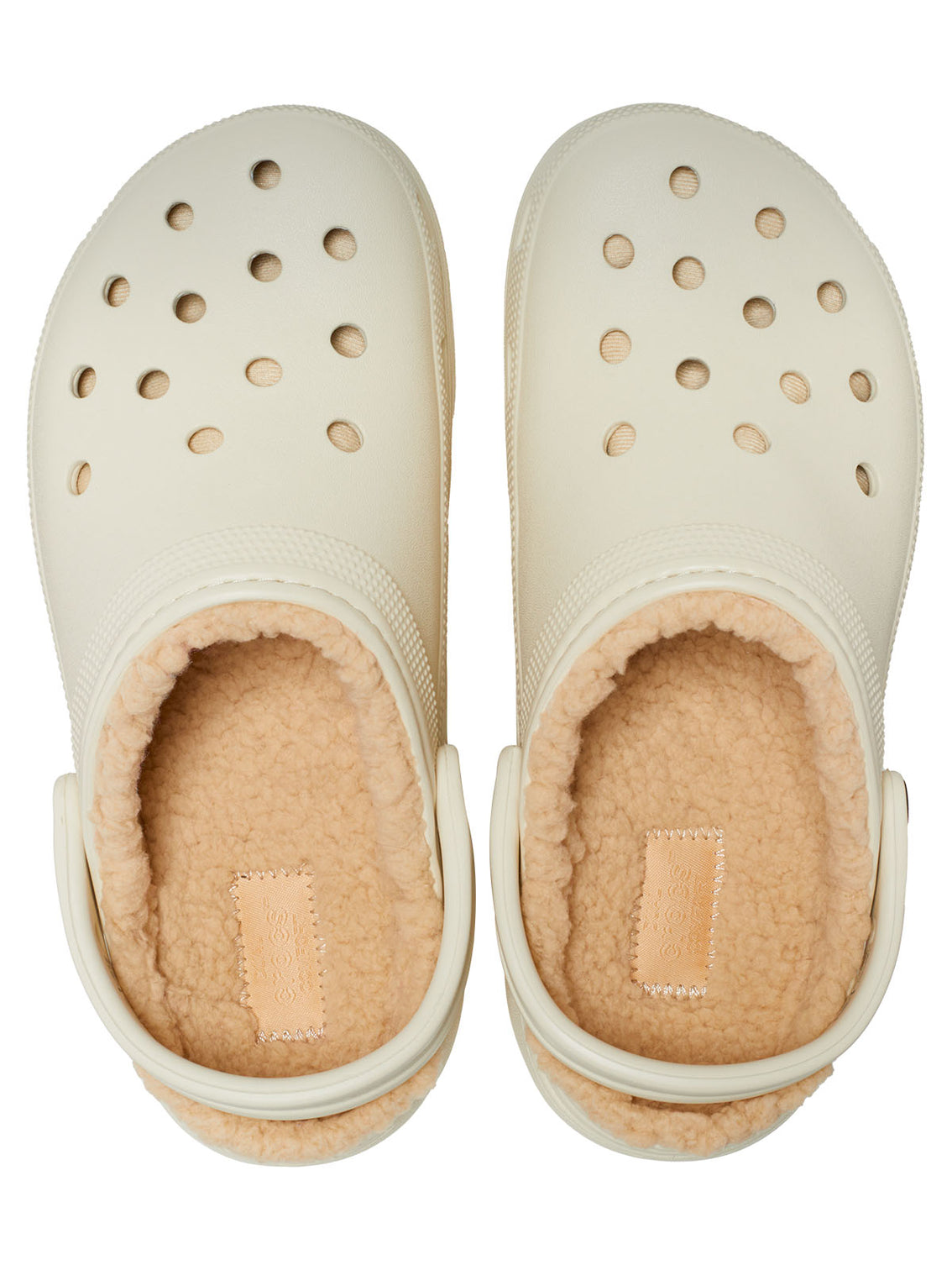 Zueco Plataforma Mujer Classic Lined Clog Beige Crocs