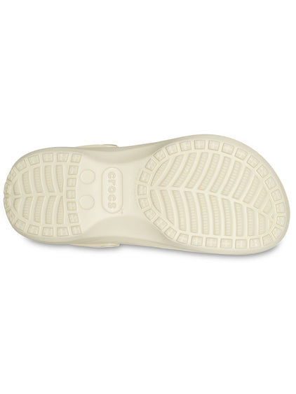 Zueco Plataforma Mujer Classic Lined Clog Beige Crocs