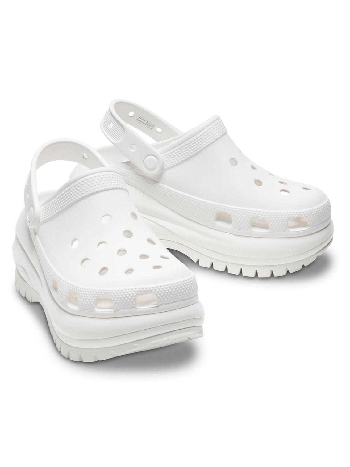 Zueco Plataforma Unisex Mega Crush Clog Blanco Crocs