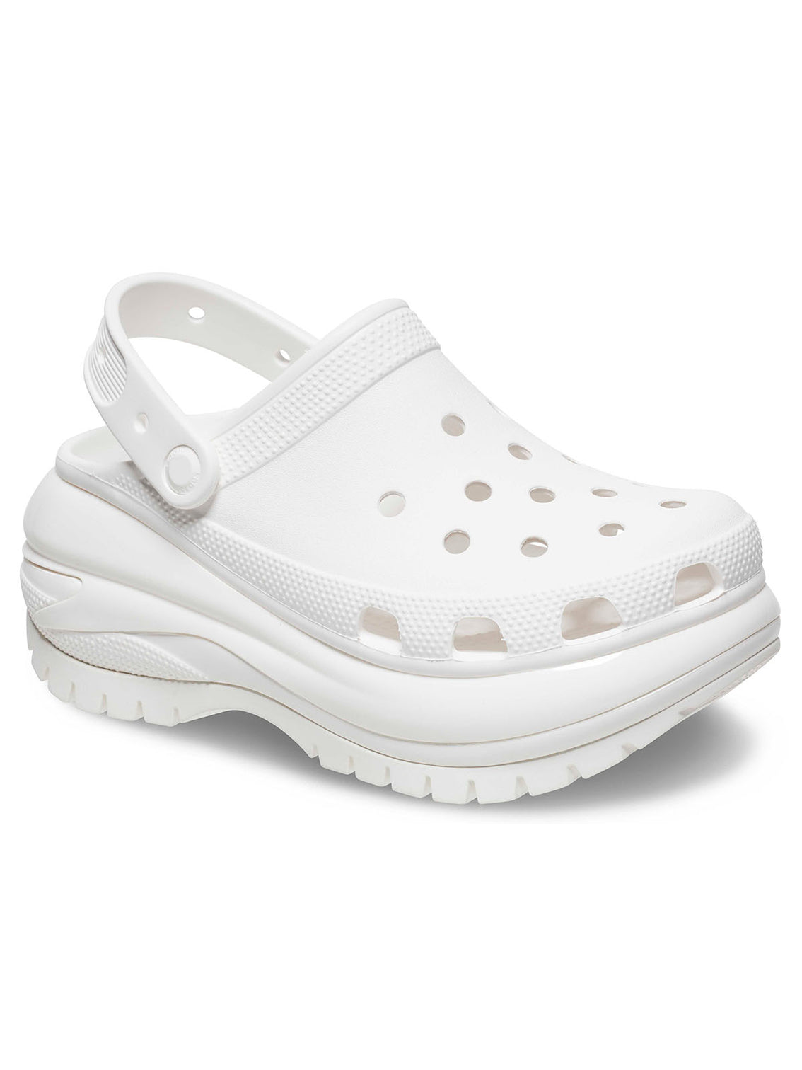 Zueco Plataforma Unisex Mega Crush Clog Blanco Crocs
