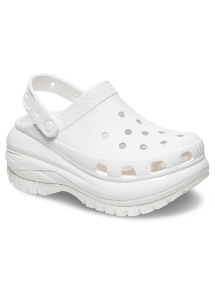 Zueco Plataforma Unisex Mega Crush Clog Blanco Crocs