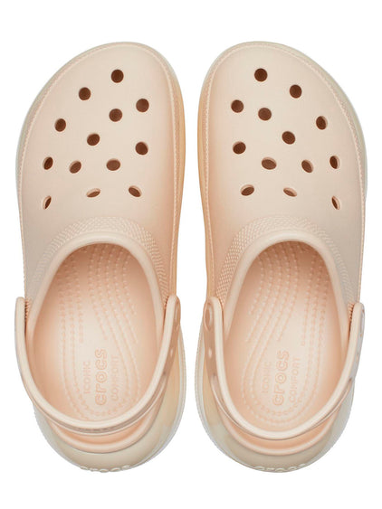 Zueco Plataforma Unisex Mega Crush Clog Café Crocs