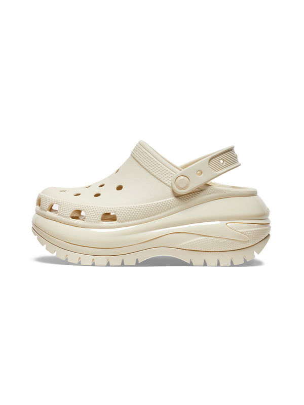 Zueco Plataforma Unisex Mega Crush Clog Beige Crocs