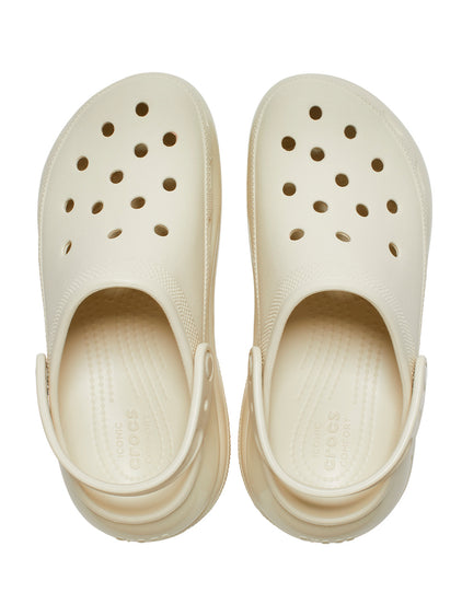 Zueco Plataforma Unisex Mega Crush Clog Beige Crocs