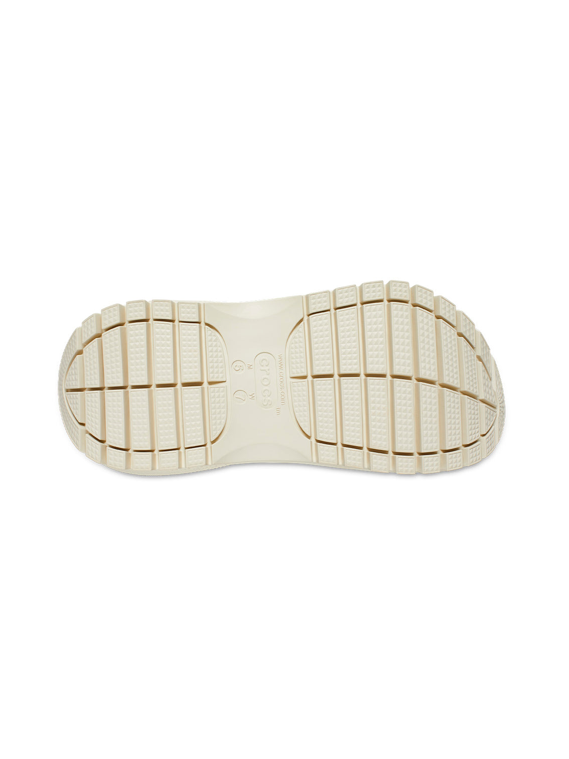 Zueco Plataforma Unisex Mega Crush Clog Beige Crocs
