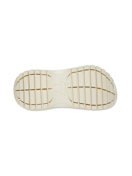 Zueco Plataforma Unisex Mega Crush Clog Beige Crocs