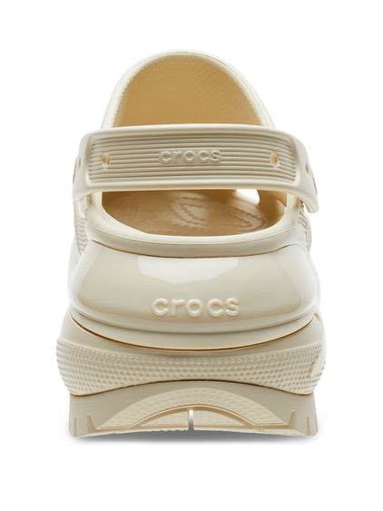 Zueco Plataforma Unisex Mega Crush Clog Beige Crocs