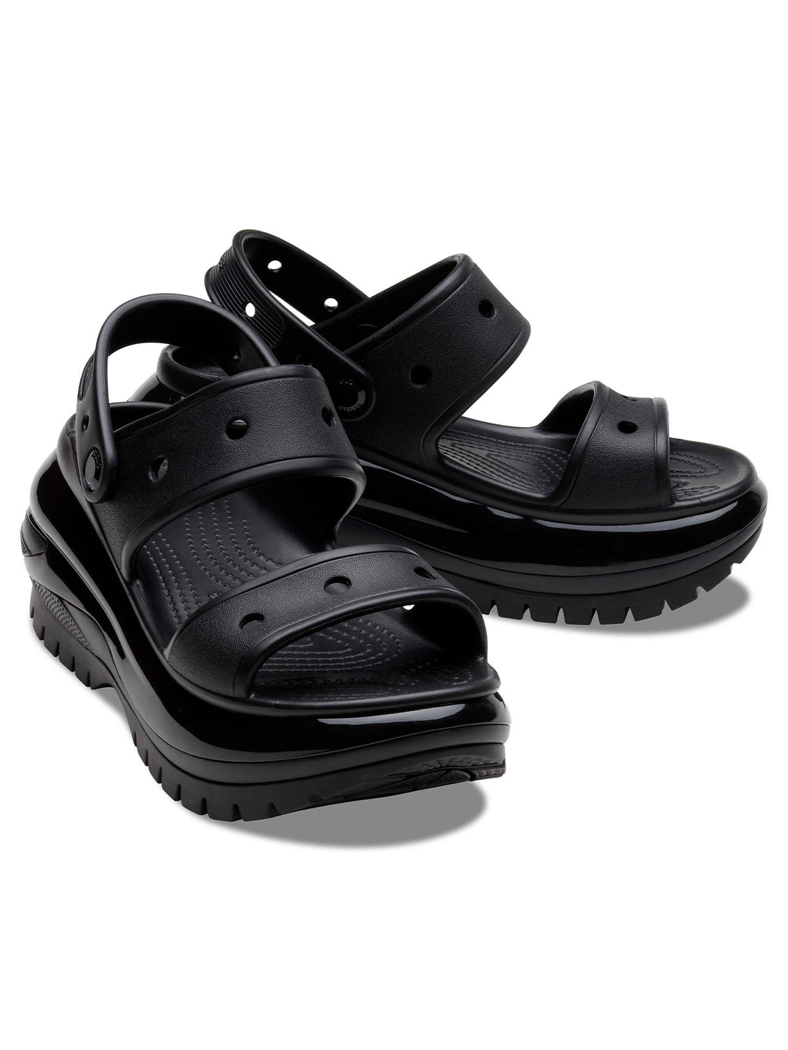 Sandalia Plataforma Unisex Mega Crush Negro Crocs