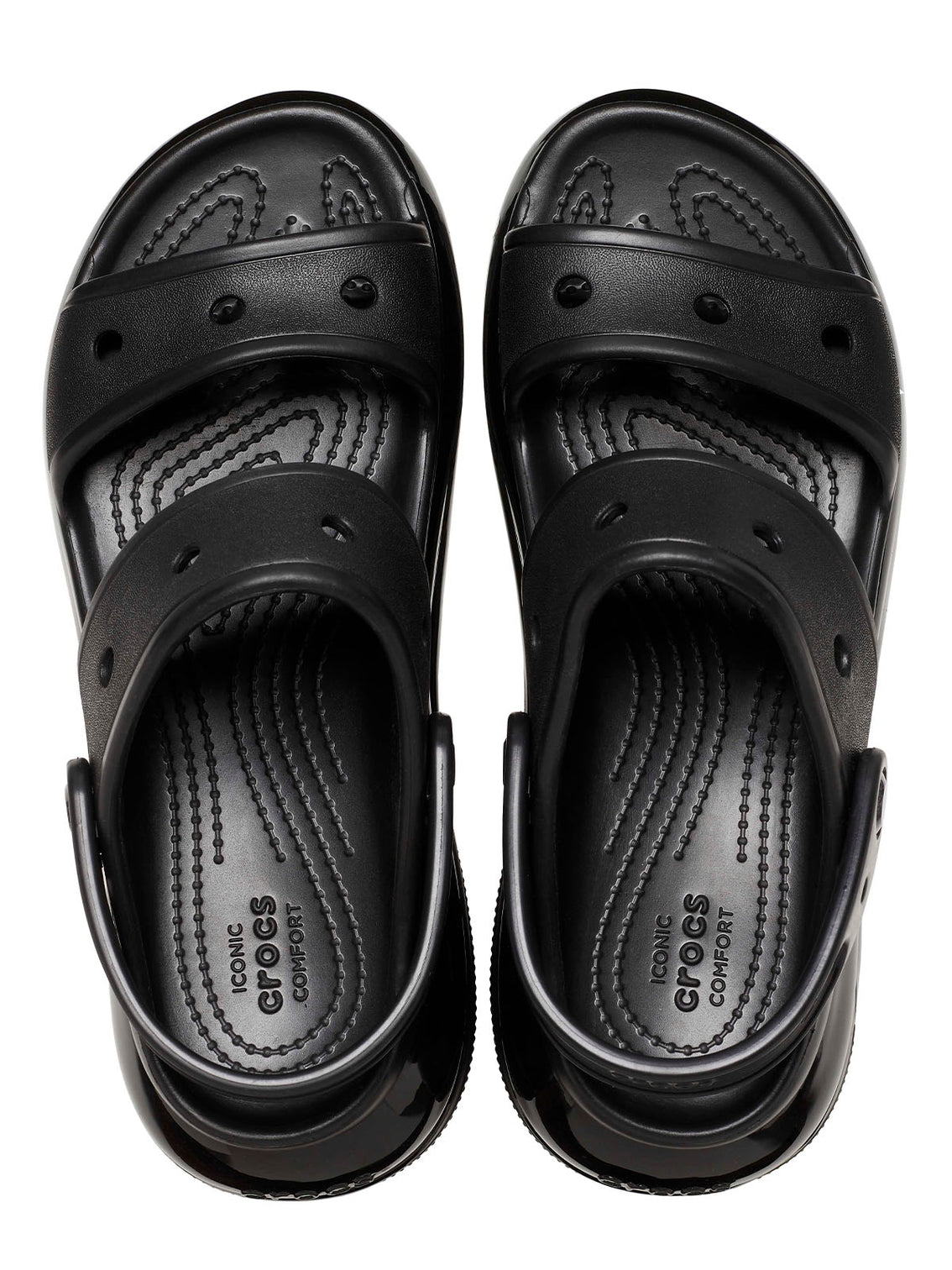 Sandalia Plataforma Unisex Mega Crush Negro Crocs