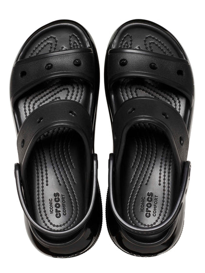 Sandalia Plataforma Unisex Mega Crush Negro Crocs