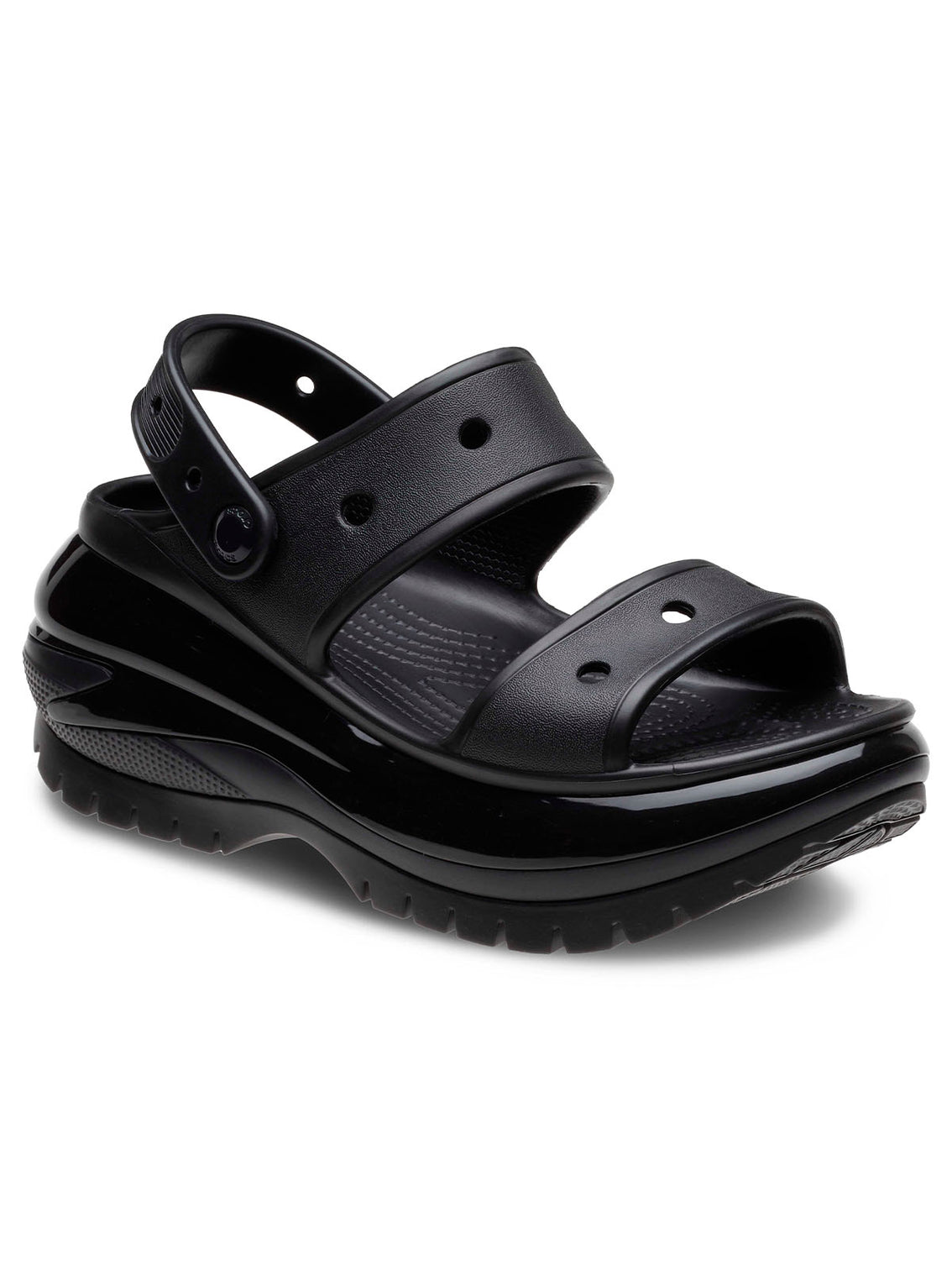Sandalia Plataforma Unisex Mega Crush Negro Crocs