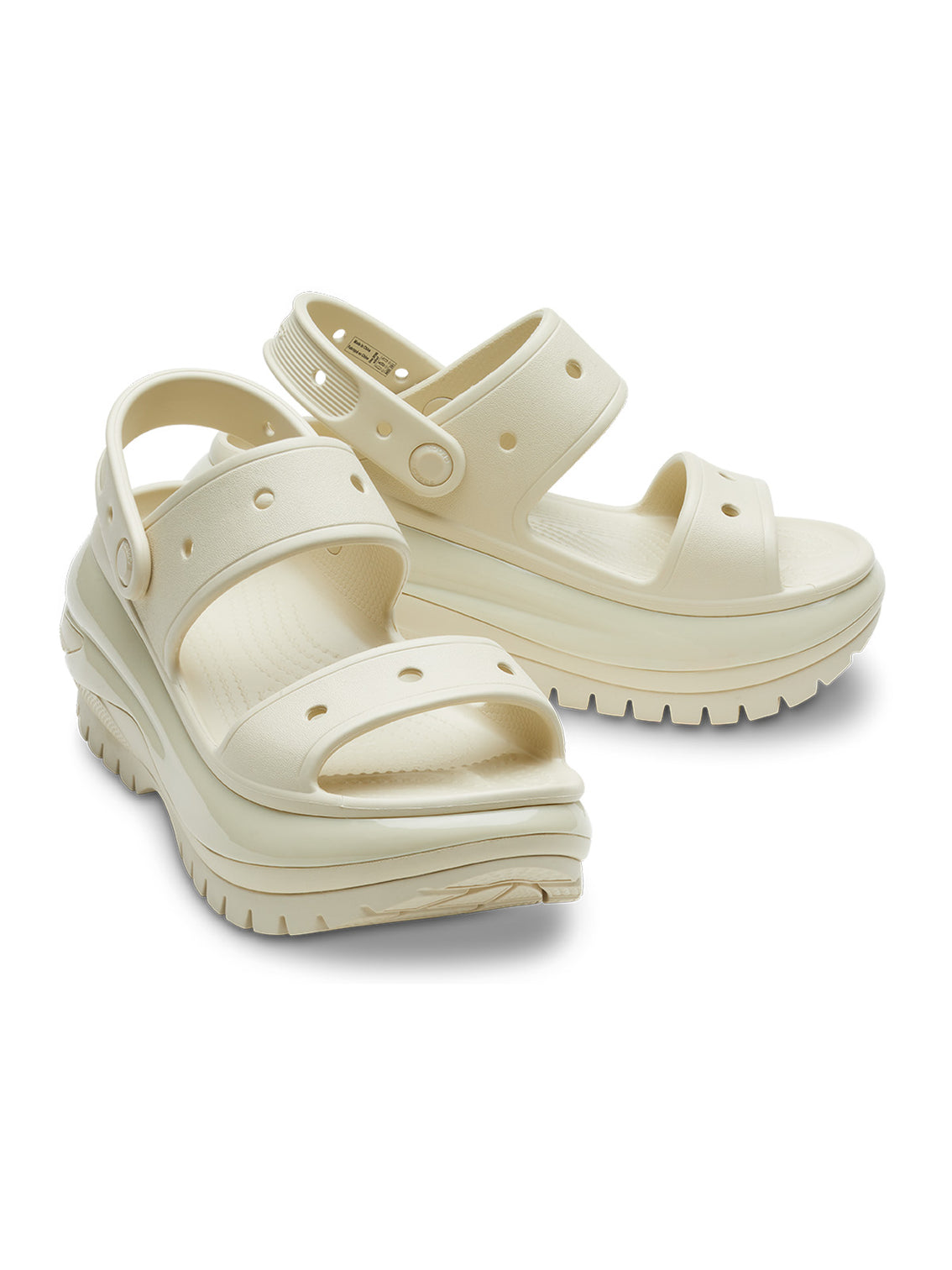 Sandalia Plataforma Unisex Mega Crush Beige Crocs