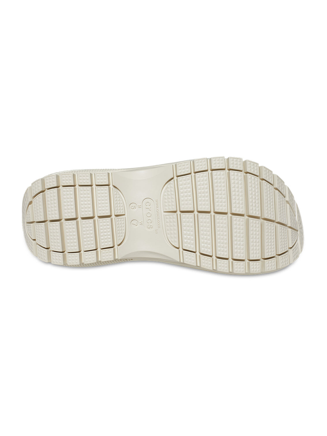 Sandalia Plataforma Unisex Mega Crush Beige Crocs