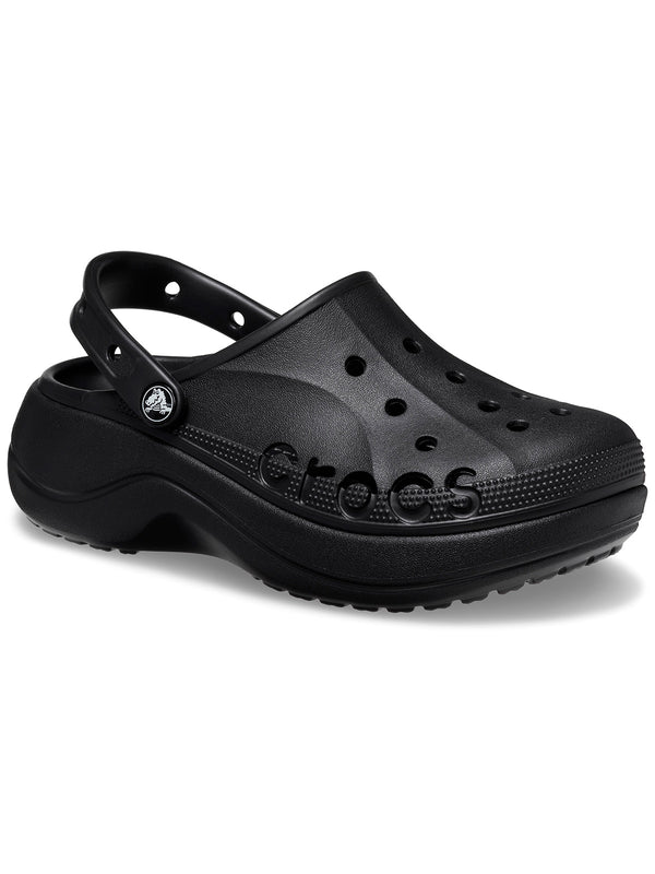 Zueco Mujer Baya Plataforma Clog Negro Crocs