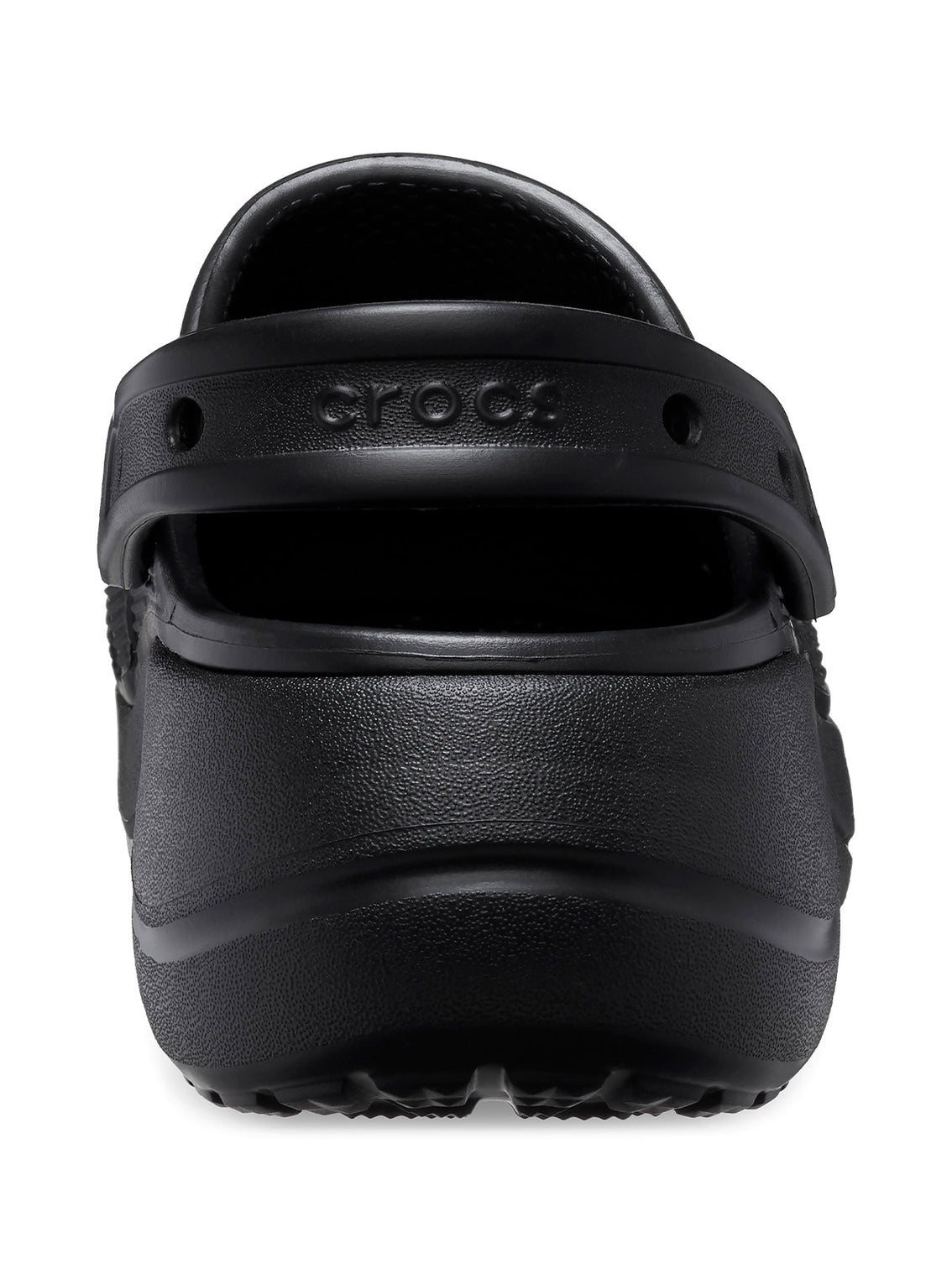 Zueco Mujer Baya Plataforma Clog Negro Crocs
