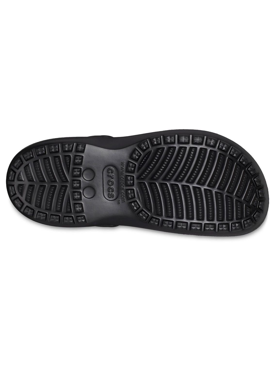 Zueco Mujer Baya Plataforma Clog Negro Crocs