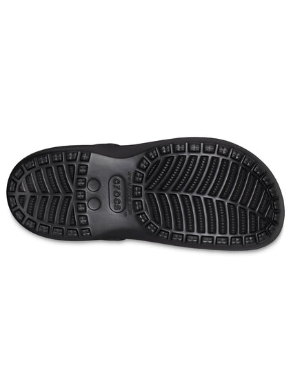 Zueco Mujer Baya Plataforma Clog Negro Crocs