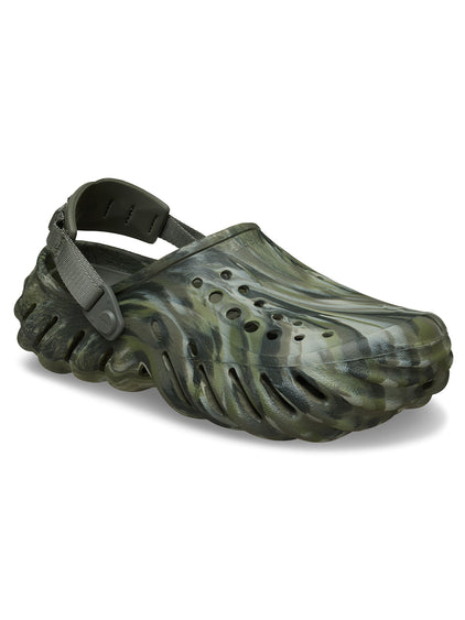 Zueco Unisex Echo Clog Marbled Verde Crocs