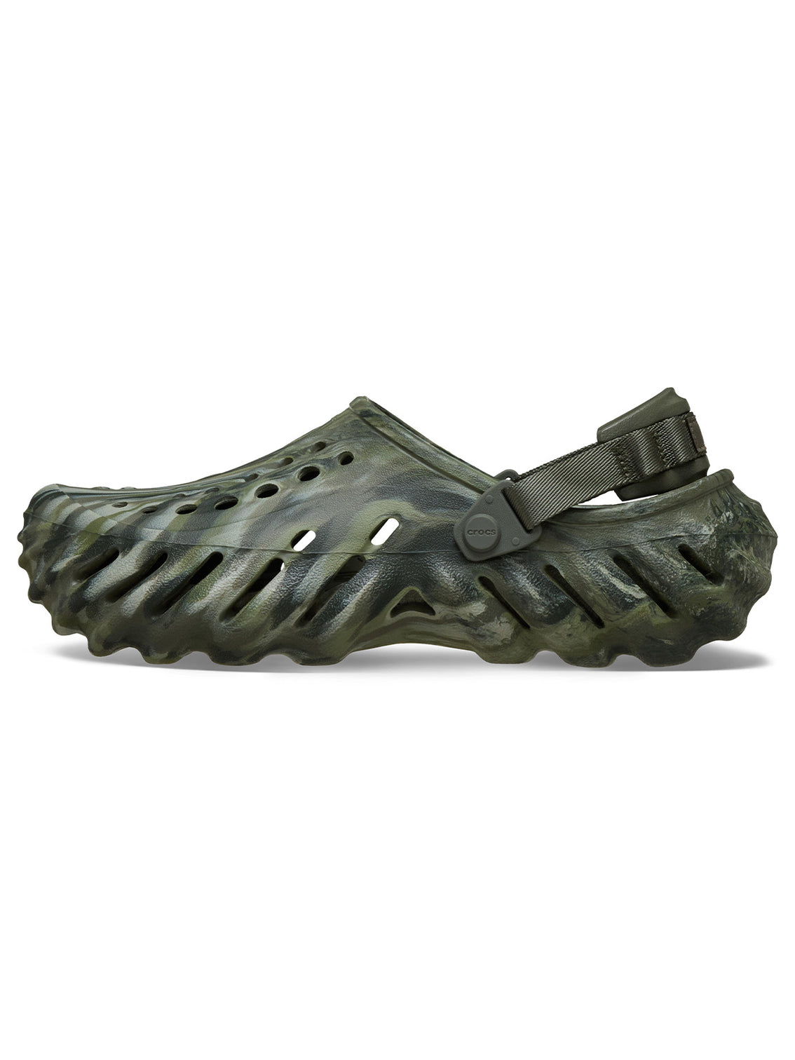 Zueco Unisex Echo Clog Marbled Verde Crocs