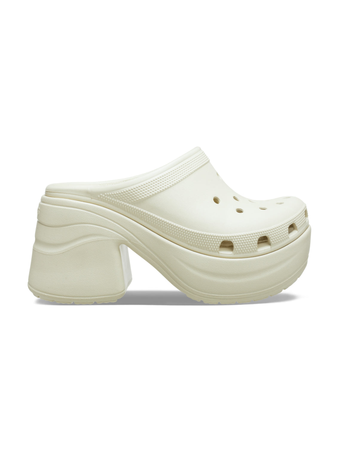 Zueco Plataforma Unisex Siren Clog Beige Crocs