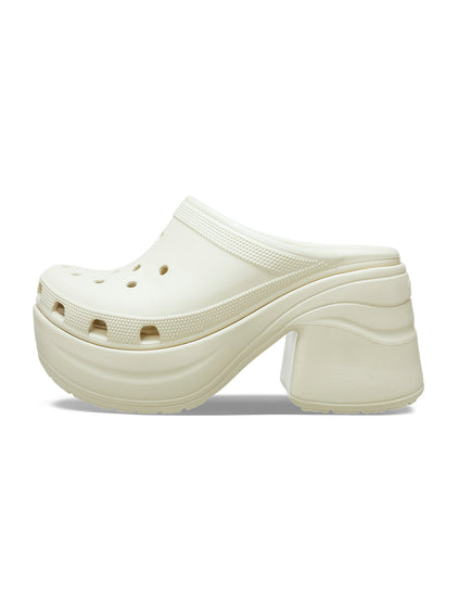 Zueco Plataforma Unisex Siren Clog Beige Crocs
