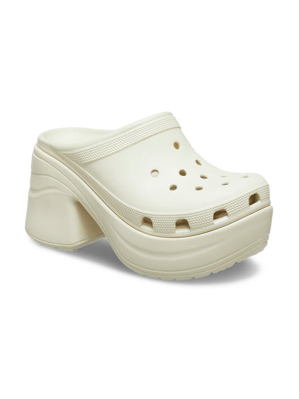 Zueco Plataforma Unisex Siren Clog Beige Crocs
