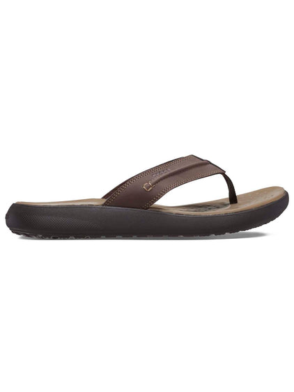 Sandalia Flip Hombre Yukon Vista II LR Café Crocs
