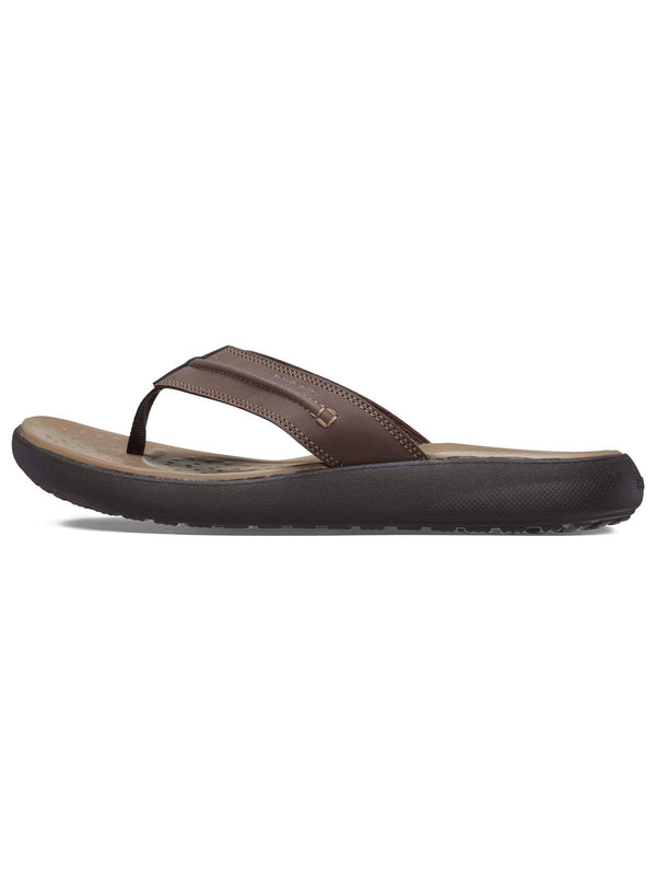Sandalia Flip Hombre Yukon Vista II LR Café Crocs