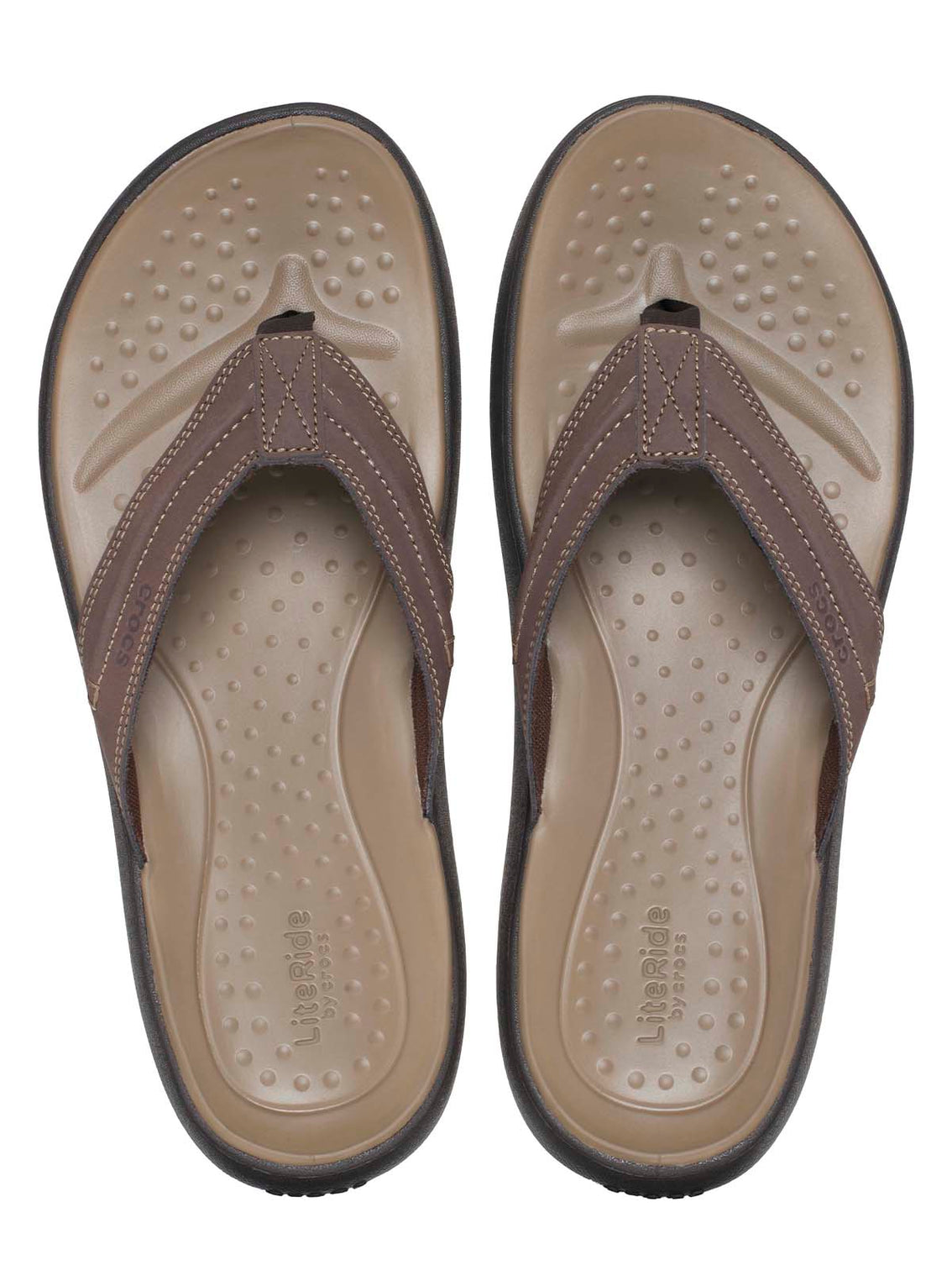 Sandalia Flip Hombre Yukon Vista II LR Café Crocs
