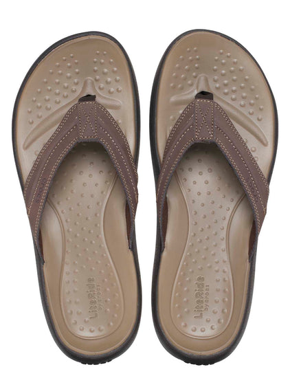 Sandalia Flip Hombre Yukon Vista II LR Café Crocs