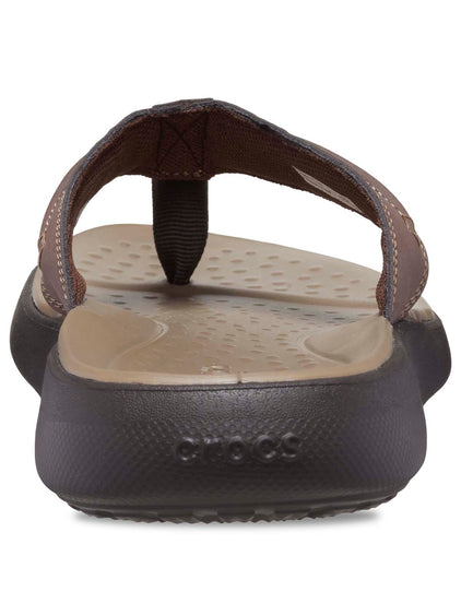 Sandalia Flip Hombre Yukon Vista II LR Café Crocs