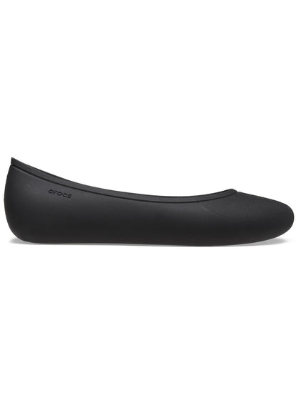 Ballerina Mujer Brooklyn Flat Negro Crocs