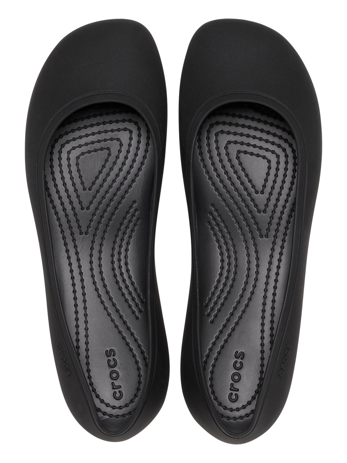 Ballerina Mujer Brooklyn Flat Negro Crocs