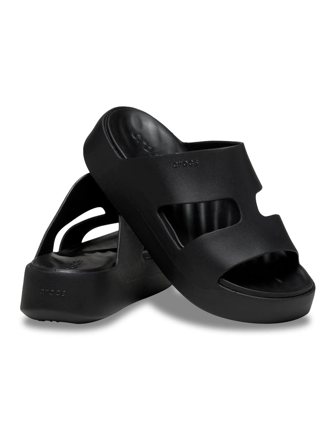 Sandalia Plataforma Mujer Getaway H-Strap Negro Crocs