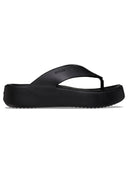 Sandalia Flip Mujer Getaway Plataforma Negro Crocs