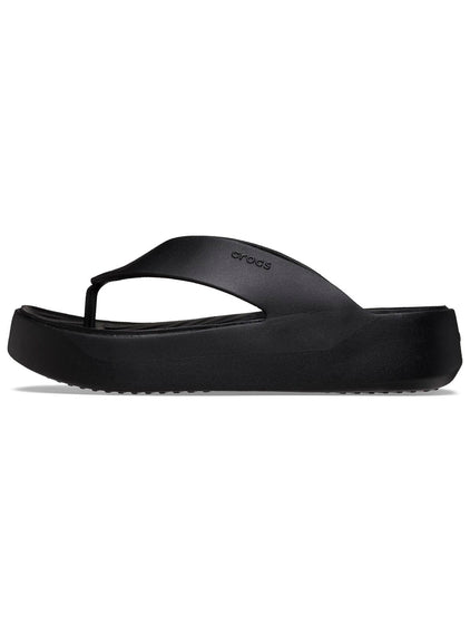 Sandalia Flip Mujer Getaway Plataforma Negro Crocs