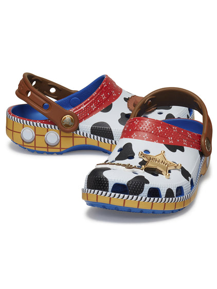 Zueco Niños Grandes Toy Story Woody Azul Crocs