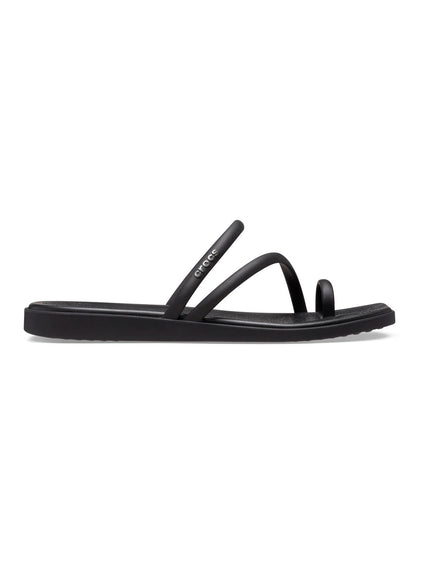 Sandalia Mujer Miami Toe Loop Negro Crocs