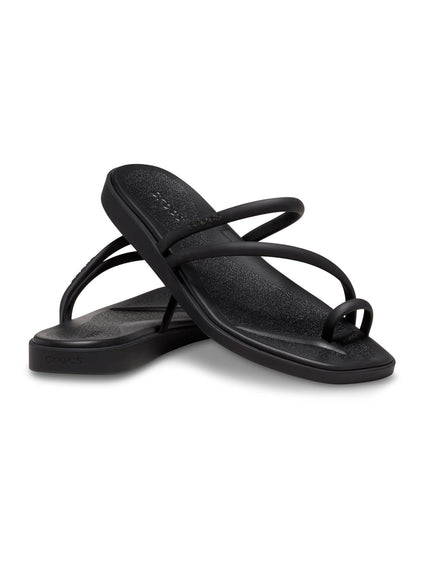 Sandalia Mujer Miami Toe Loop Negro Crocs