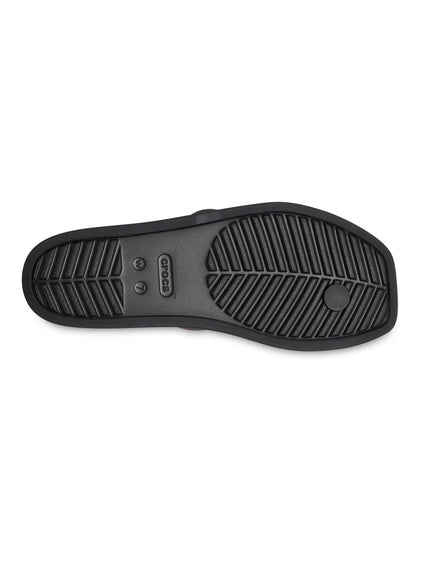 Sandalia Mujer Miami Toe Loop Negro Crocs